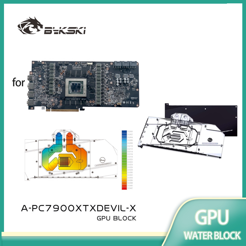 Rx 7900 Xtx 24Gb - Bykski A-PC7900XTXDEVIL-X GPU كتلة المياه لـ