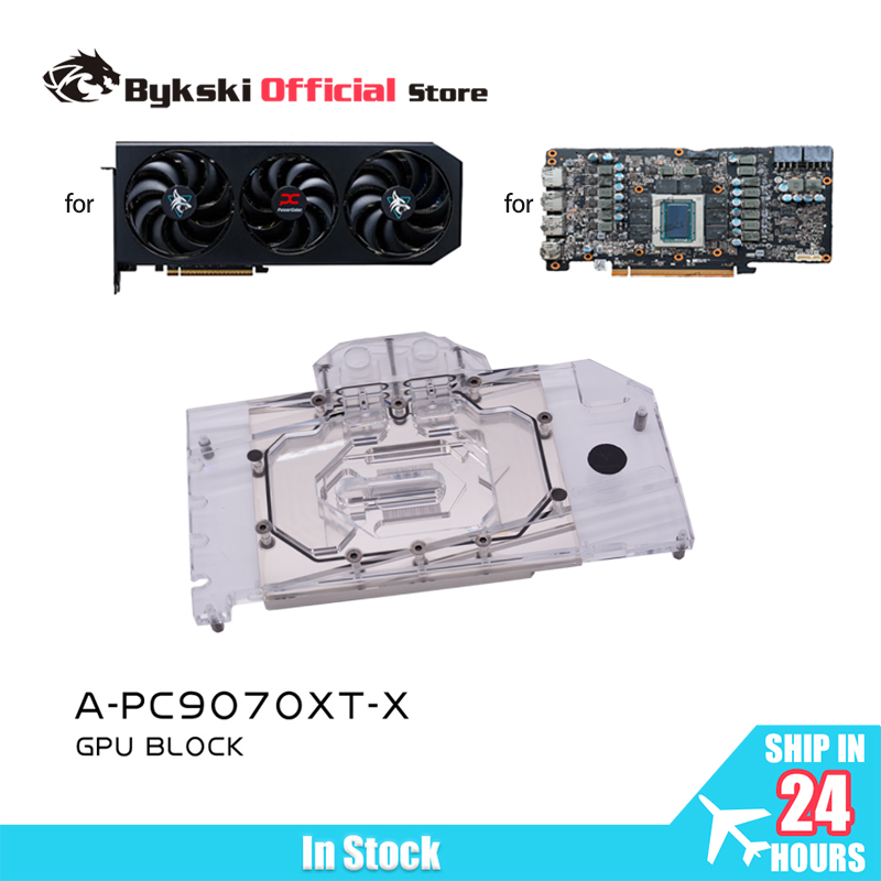 Rx 9070 Xt - Bykski A-PC9070XT-X GPU استخدام كتلة المياه
