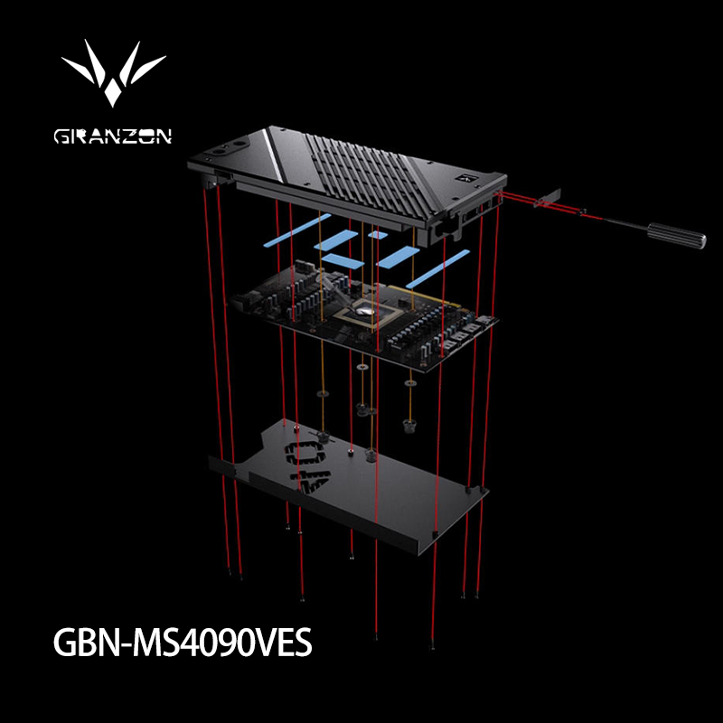 Rtx 4090 Water Block - Granzon GPU كتلة المياه لـ MSI