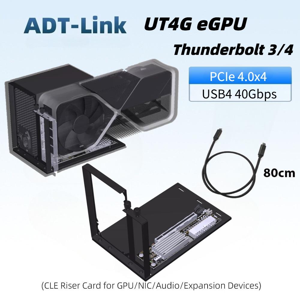 Gpu External Dock Egpu Thunderbolt 4 - محطة توصيل بطاقة رسومات خارجية UT4G