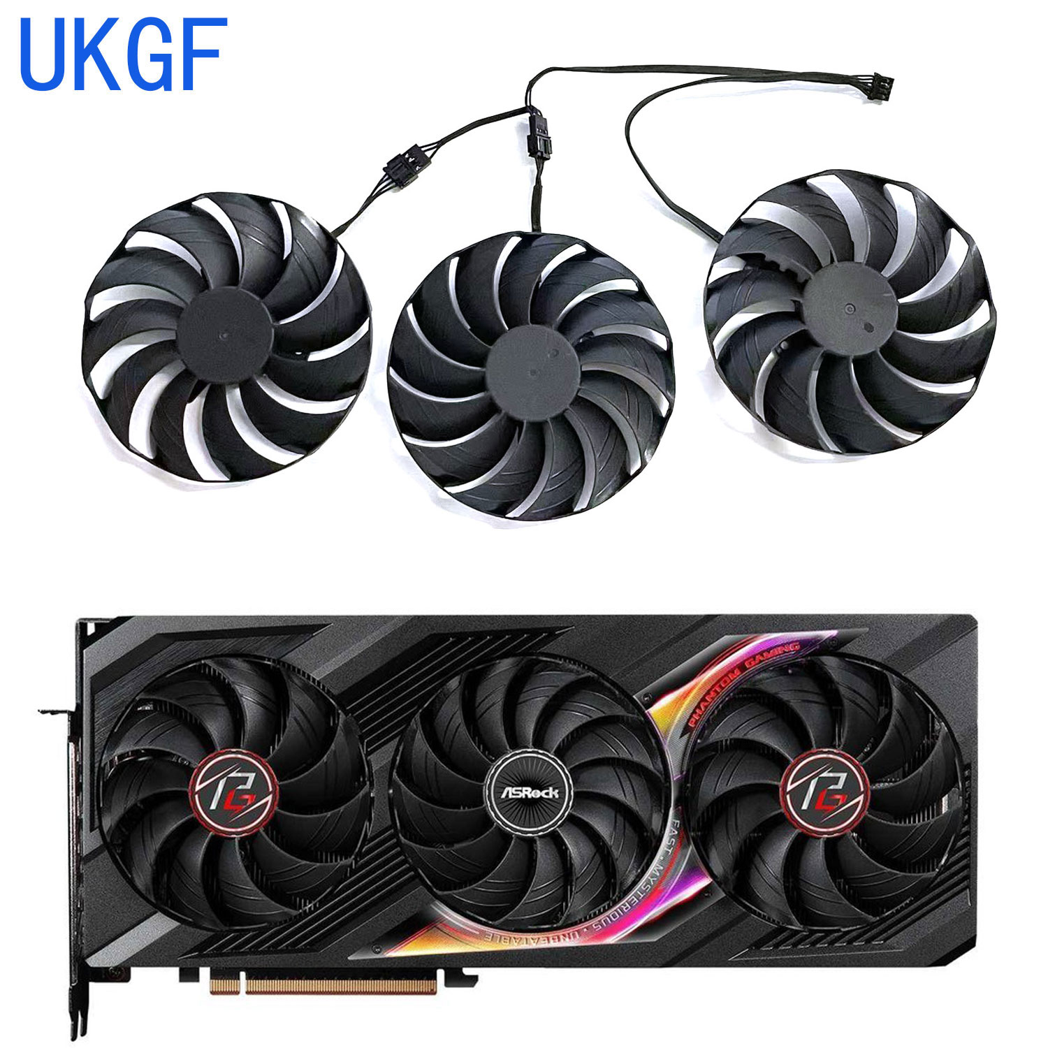 Rx 7900 Xtx 24Gb - مروحة وحدة معالجة الرسومات (GPU) مقاس