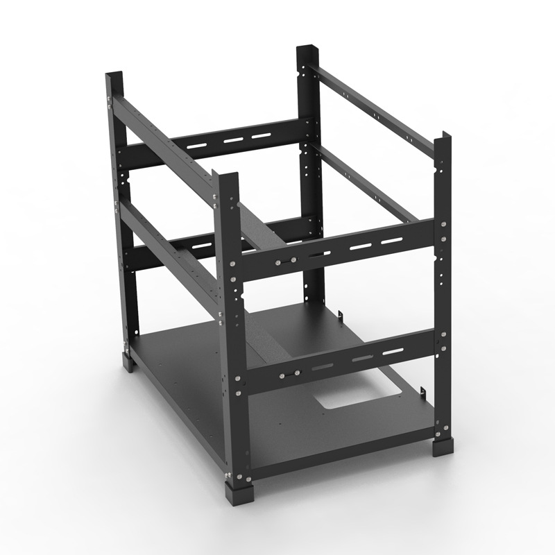 Gpu Mining Rig Frame 8 Gpu - هيكل مخصص مفتوح لبطاقات الرسوميات (GPU)