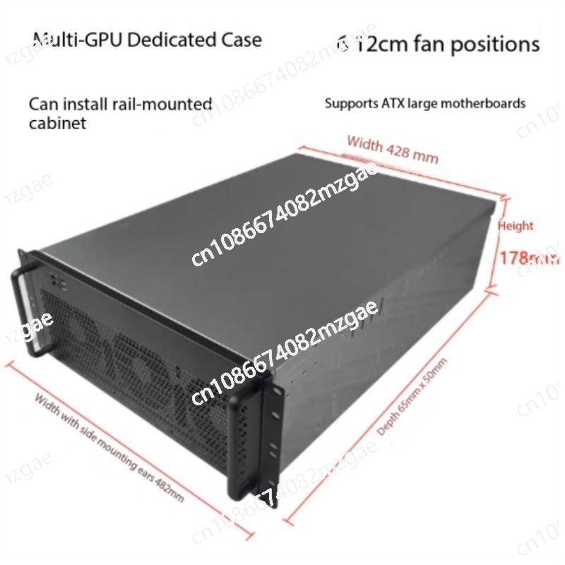 Server Gpu Chassis 4U - هيكل كمبيوتر 4U متعدد بطاقات الرسومات،