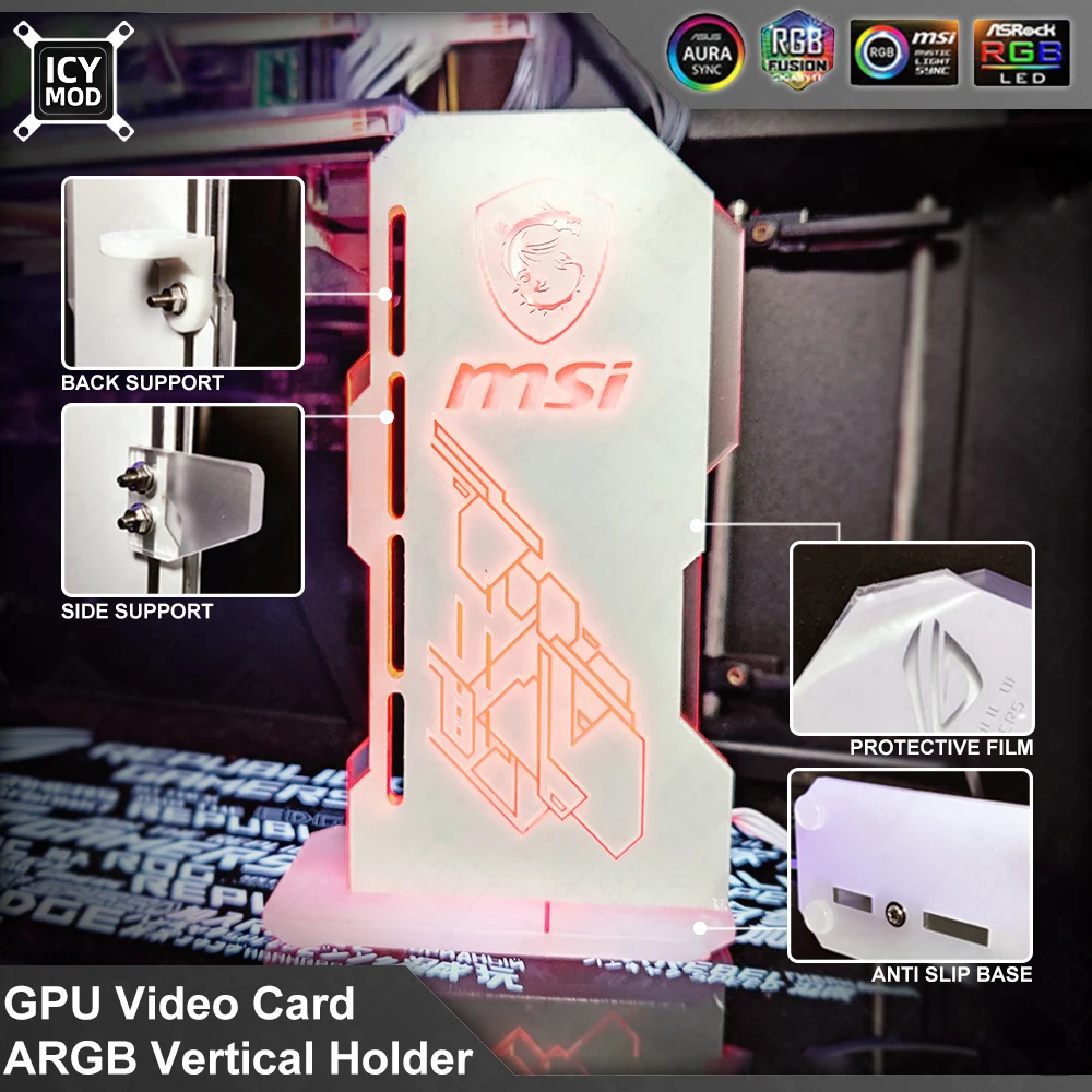 Desktop Gaming Gpu 32Gb - تخصيص حامل بطاقة الفيديو ، ARGB