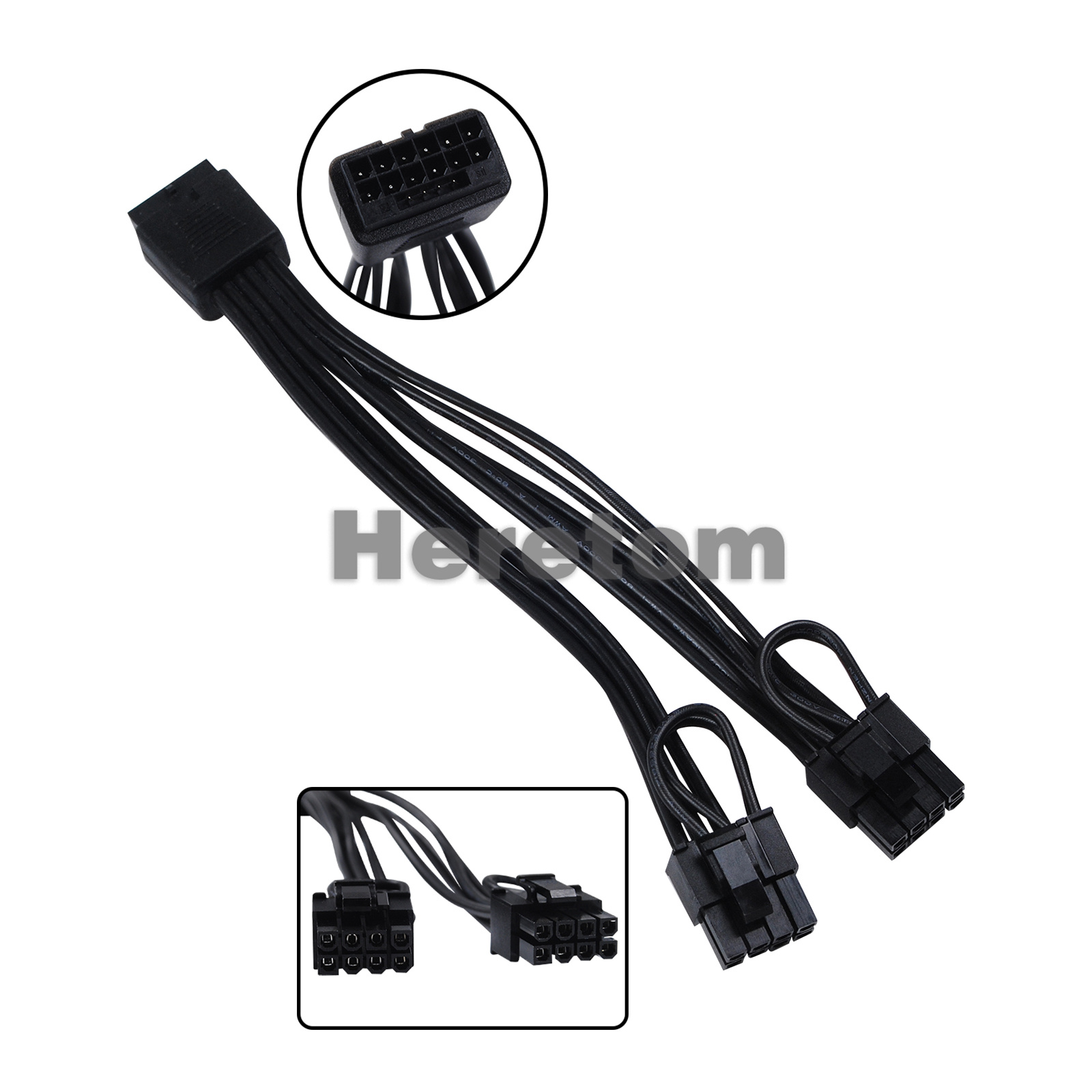 Dual 8Pin To 16Pin 12Vhpwr Cable - Heretom جديد 16Pin(12+4) 12VHPWR أنثى إلى