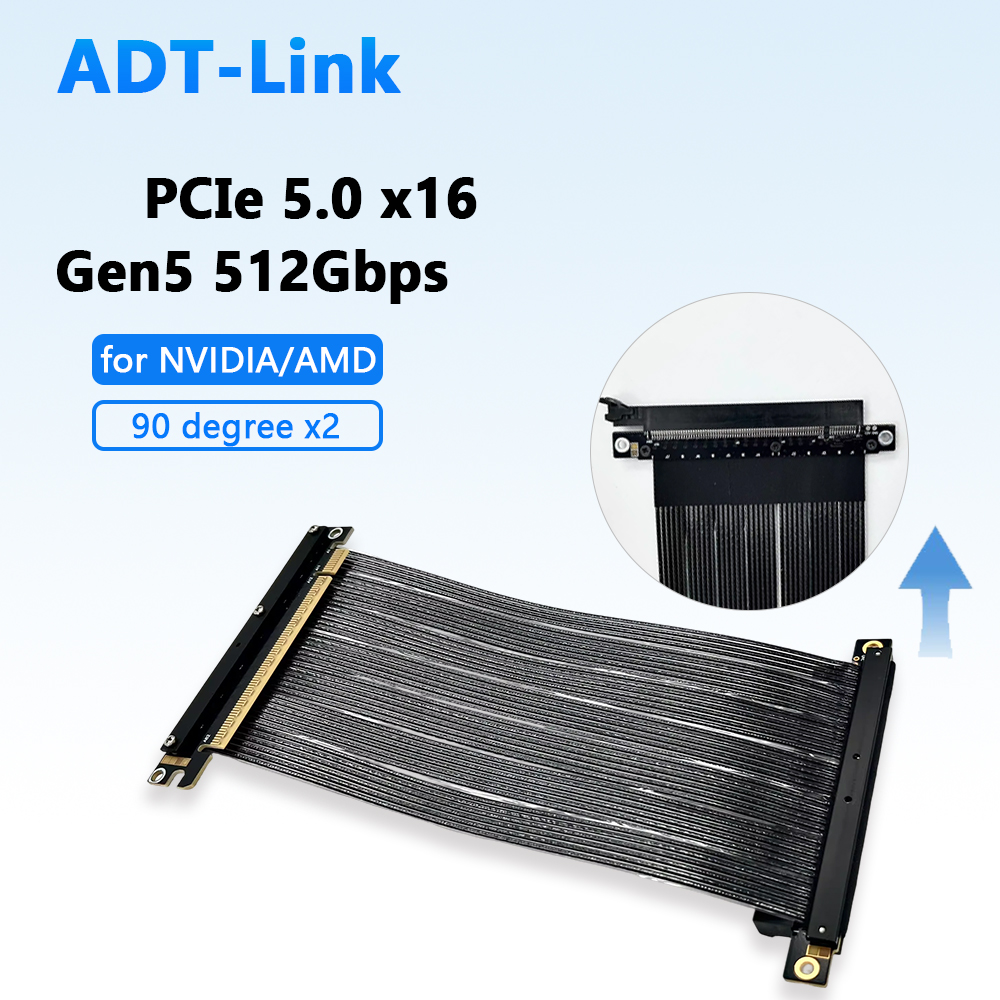 Pcie 5.0 Gpu Riser Cable - PCIE 5.0 X16 GEN5 بطاقة الرسومات