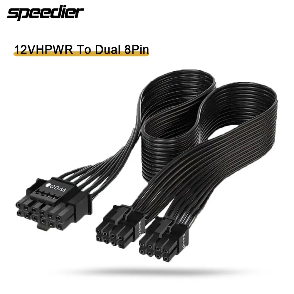 12VHPWR ATX3.0 PCI-E 5.0 كابل  - مراجعة Dual 8Pin To 16Pin 12Vhpwr Cable وسعره