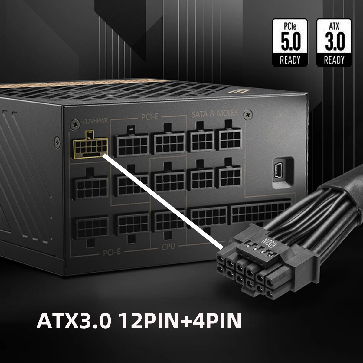 12VHPWR ATX3.0 PCI-E 5.0 كابل  - مراجعة Dual 8Pin To 16Pin 12Vhpwr Cable وسعره
