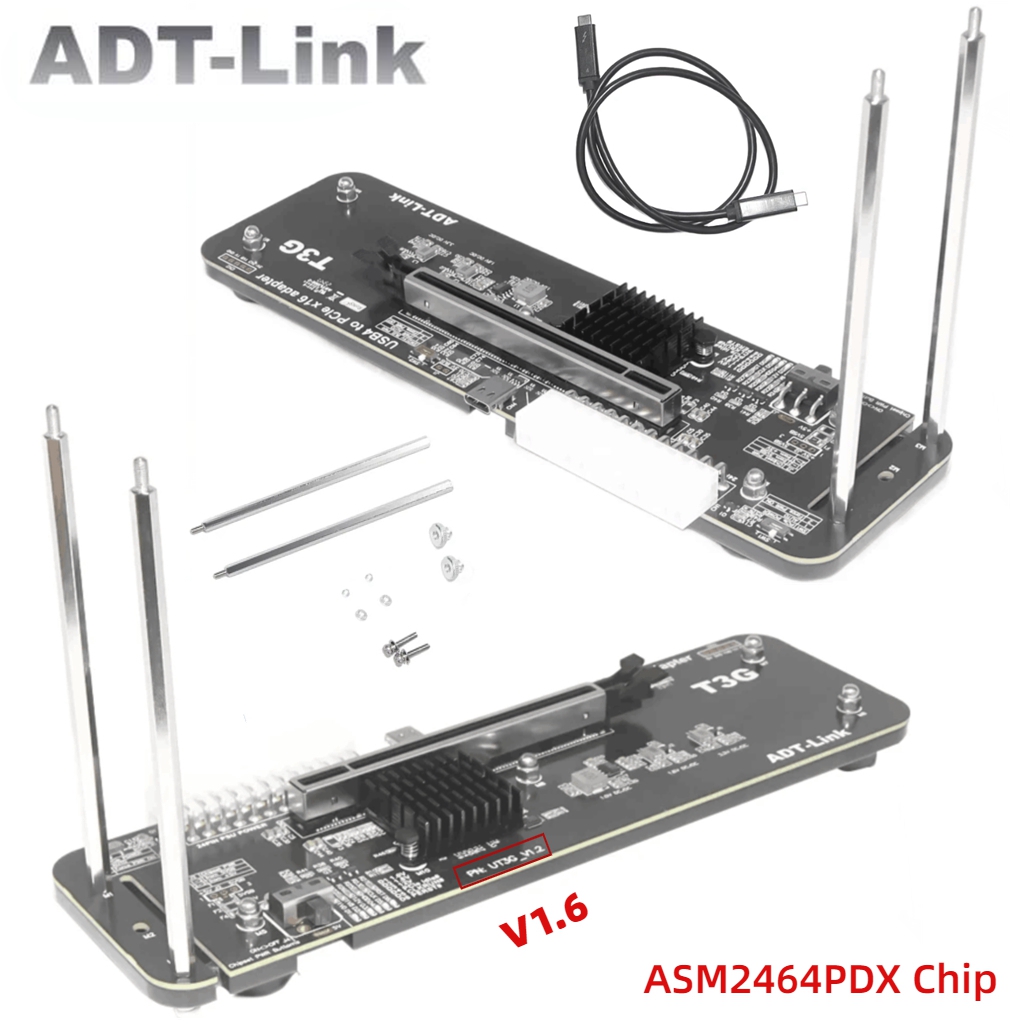 ADT UT3G لـ NUC ITX STX، قاعدة - مراجعة Gpu External Dock Egpu Thunderbolt 4 وسعره
