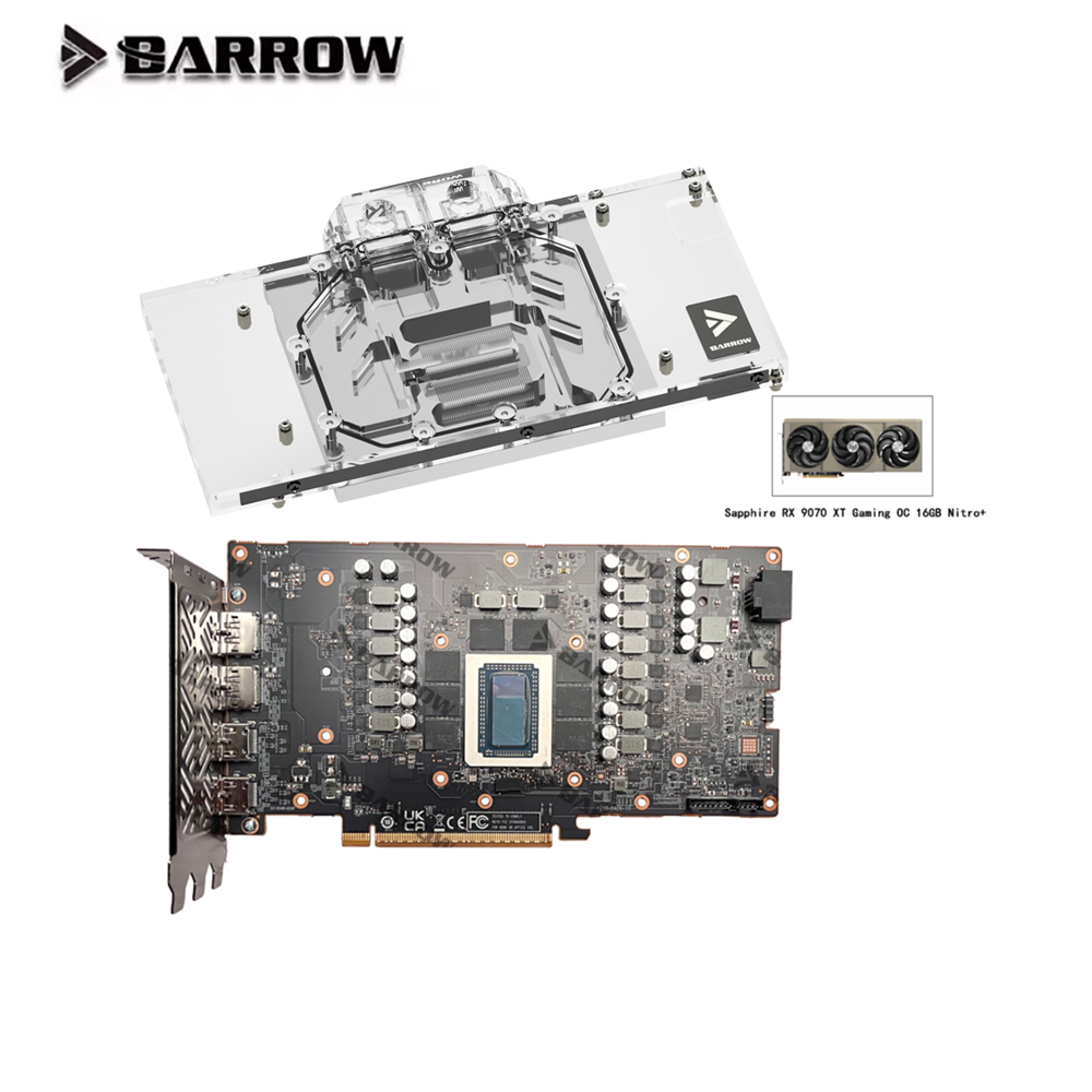 بارو GPU كتلة المياه لـ Sapphi - مراجعة Rx 9070 Xt وسعره