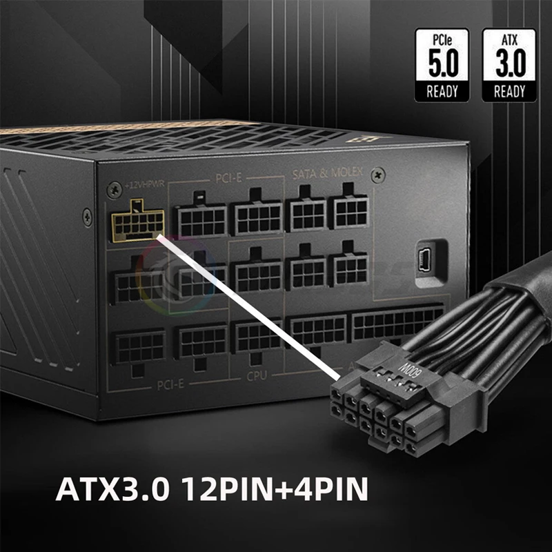 12 فولت HPWR ATX3.0 PCI-E 5.0  - مراجعة Dual 8Pin To 16Pin 12Vhpwr Cable وسعره