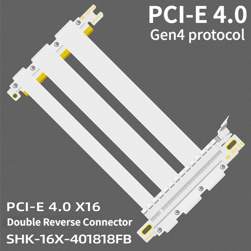 كابل موصل مزدوج عكسي جديد تمام - مراجعة Itx Gpu Riser Pcie 4.0 16X وسعره