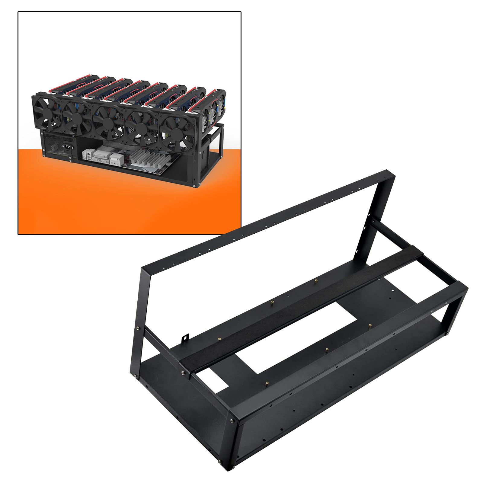 إطار حامل بطاقات GPU 6/8 لتعدي - مراجعة Gpu Mining Rig Frame 8 Gpu وسعره
