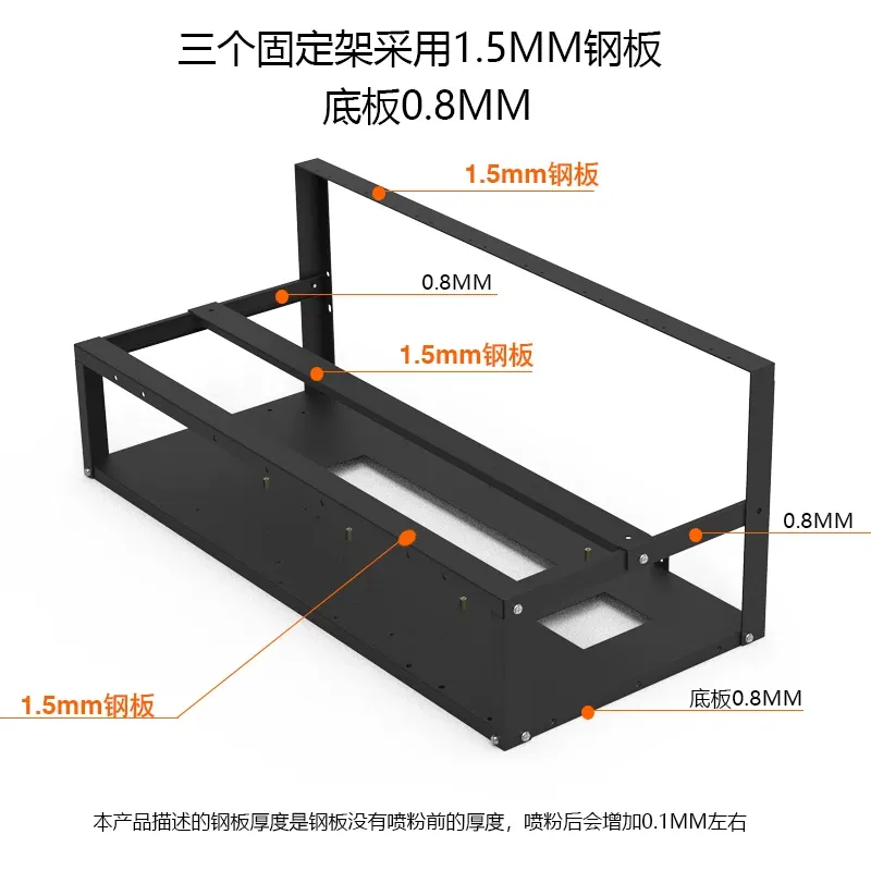 حامل بطاقة الرسومات JMZ، إطار  - مراجعة Gpu Mining Rig Frame 8 Gpu وسعره