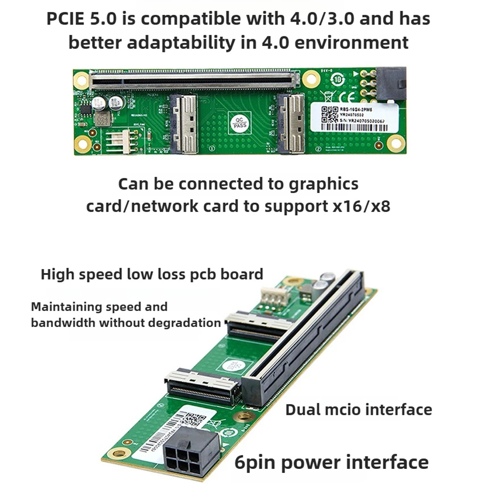 بطاقة محول ADT-Link PCIe 5.0 X - مراجعة Pcie 5.0 Gpu Riser Cable وسعره