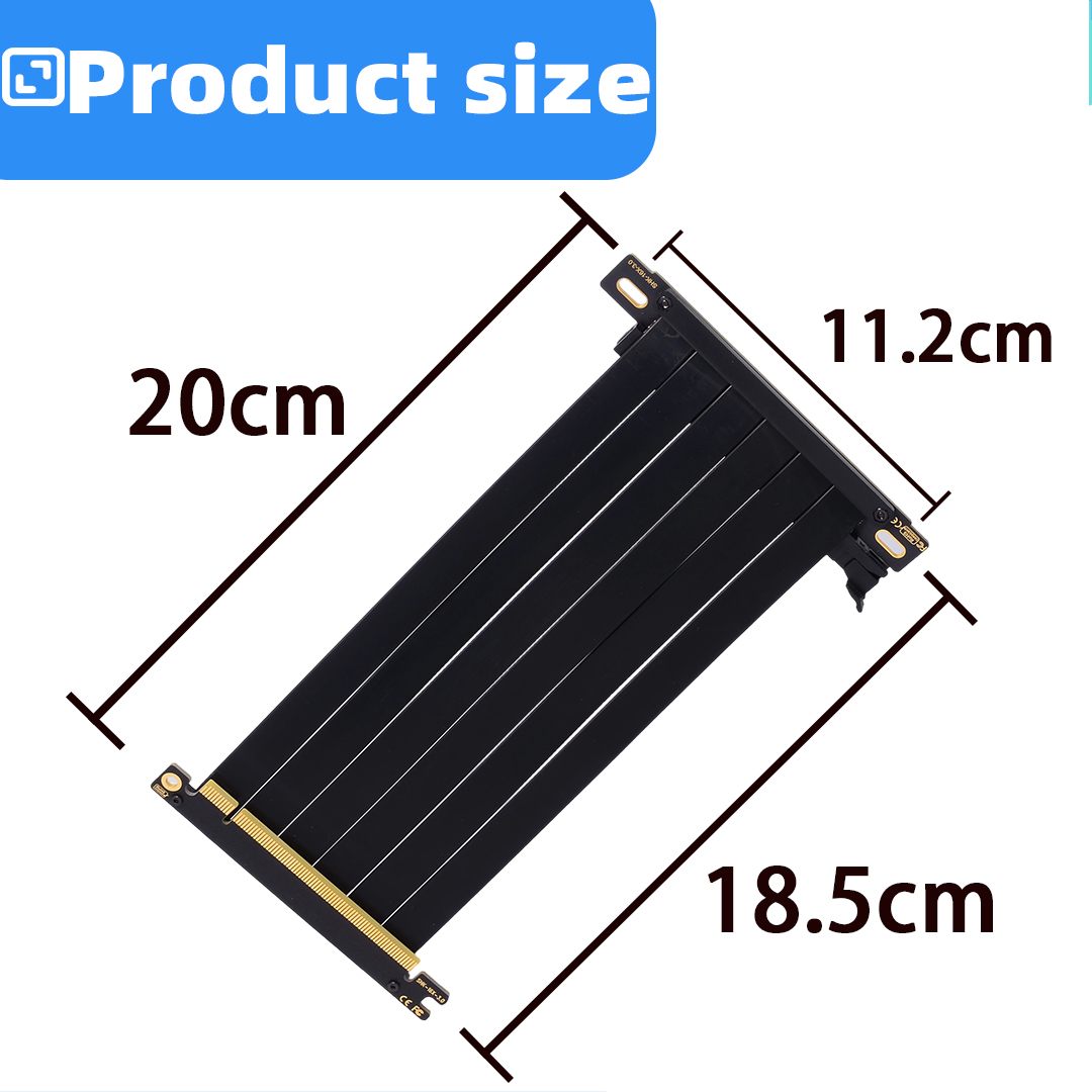 كابل رايزر PCIE 3.0 X16 مزدوج  - مراجعة Pcie 5.0 Gpu Riser Cable وسعره
