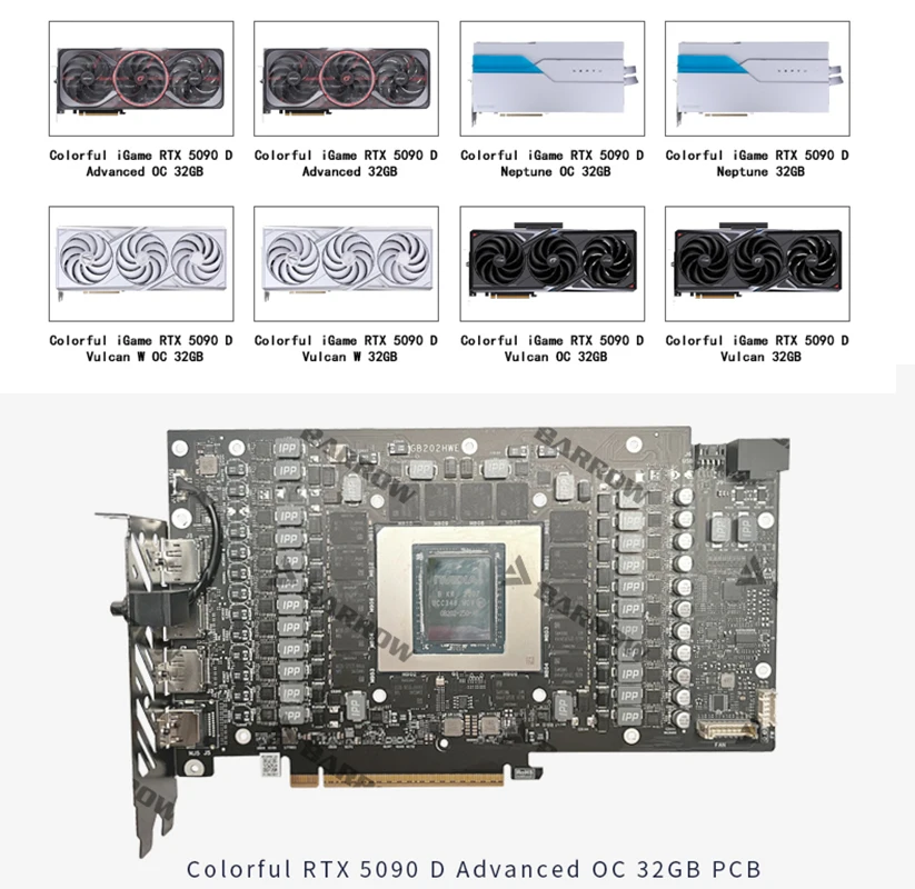 استخدام Barrow GPU Water Block - مراجعة Rtx 5090 32Gb وسعره