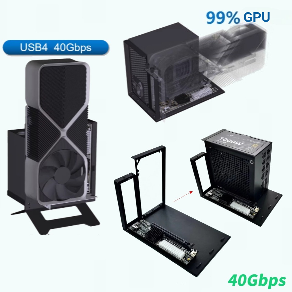 UT4G محول eGPU خارجي USB4 قوس  - مراجعة Gpu External Dock Egpu Thunderbolt 4 وسعره